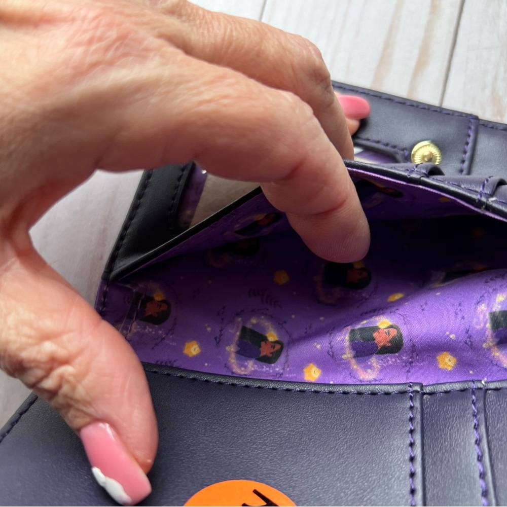 Loungefly Disney Parks Purple Starry Wallet - Picture 7 of 11